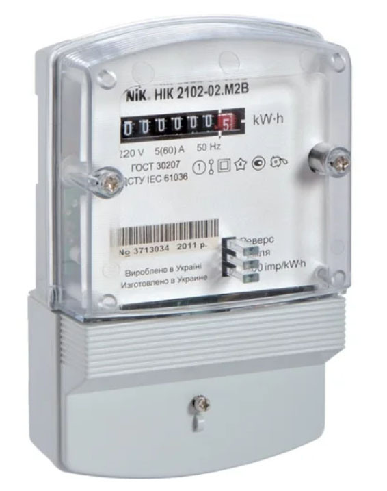 Счётчик электроэнергии электронный NIK 1 фазный 2102-02 M1