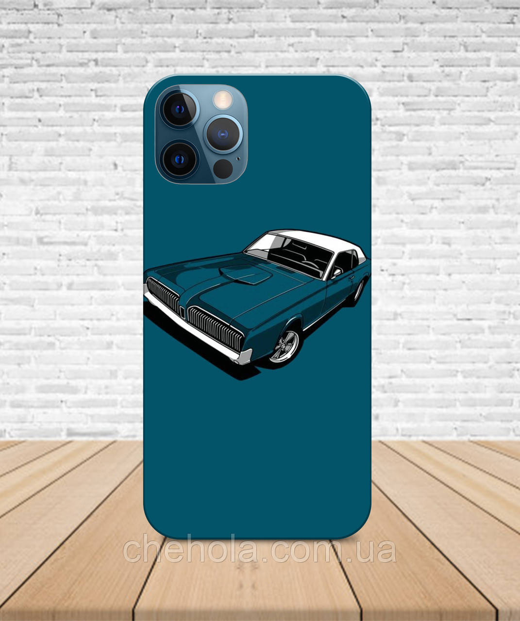 

Матовый Чехол iPhone 12 Pro Max / 12 MINI Muscle car Ford Mustang с принтом