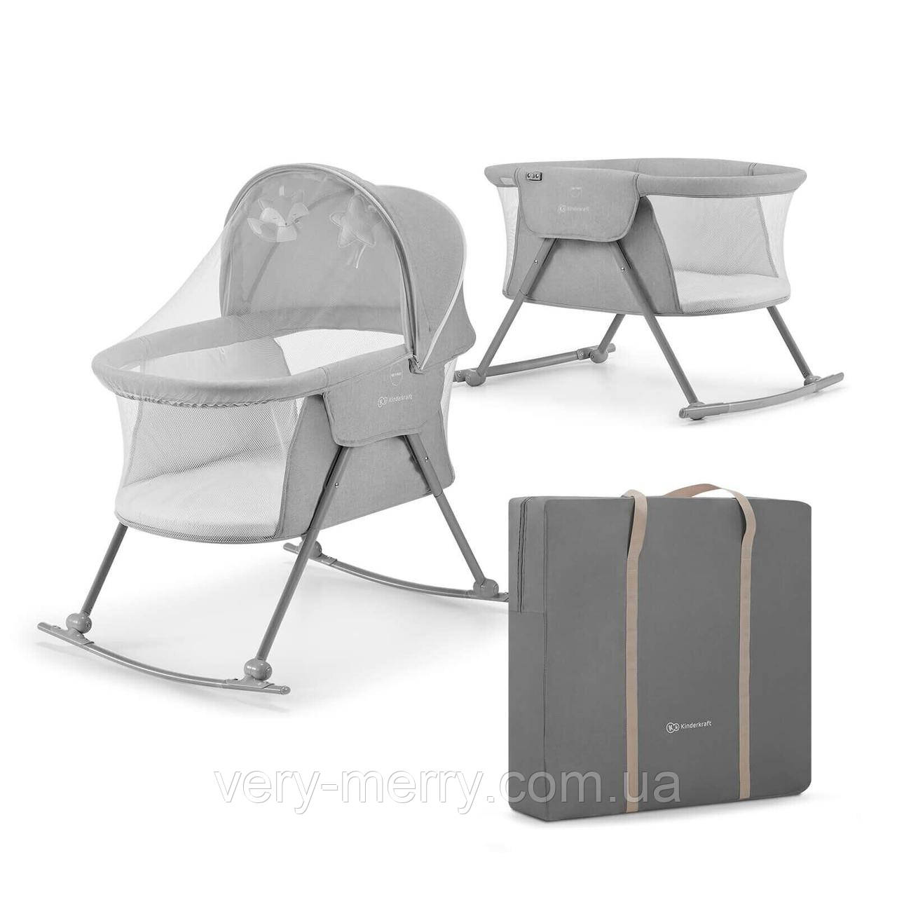 

Люлька-качалка 3 в 1 Kinderkraft Lovi Grey (KKLLOVIGRY0000)