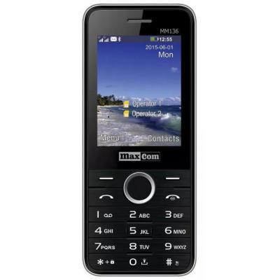 

Мобильный телефон Maxcom MM136 Black-SIlver (5908235973524), Черный;серебристый