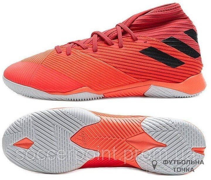 

Футзалки Adidas Nemeziz 19.3 IN EH0288 (EH0288). Футзальные бампы для футзала. Футбольная обувь для футбола.