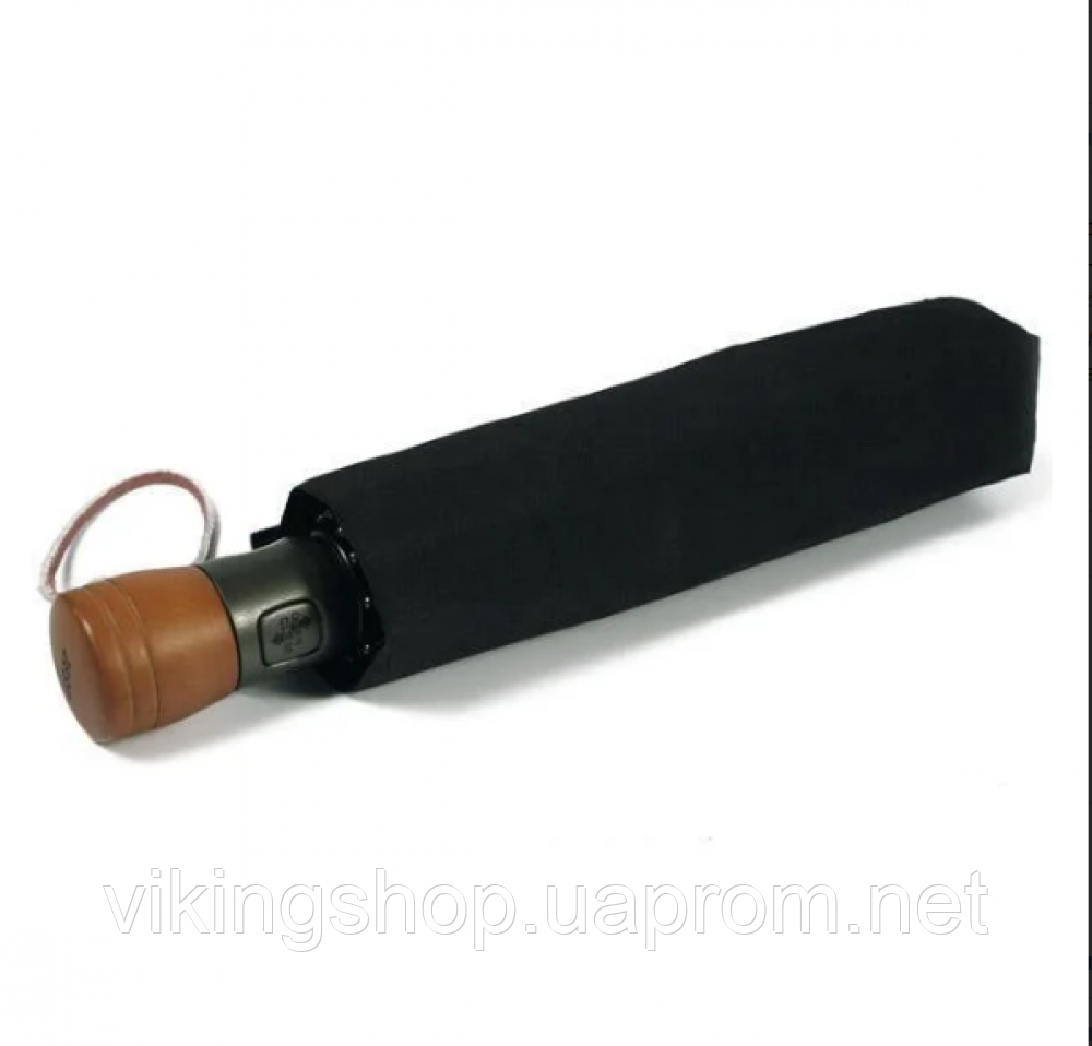 

Зонт ZEST мужской полный автомат ручка прямая дерево 13930 черный