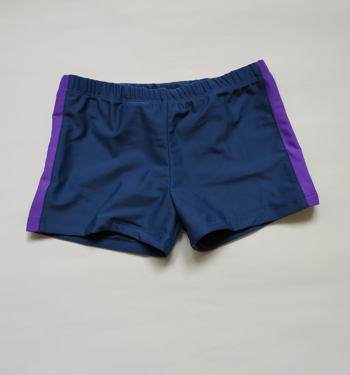Детские плавки шорты для мальчика цвет темно-синий + фиолет Бедра 66-90 см