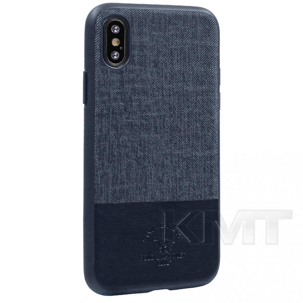 

Polo Virtuoso Leather Case — iPhone Xr. — Navy Blue