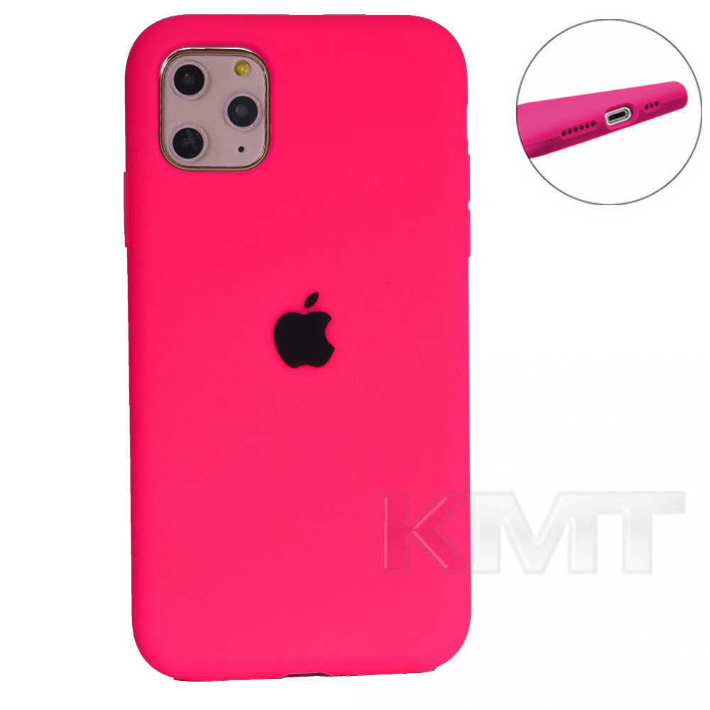 

Original Silicone Case Full Size — iPhone 11 Pro — Neon Pink (47