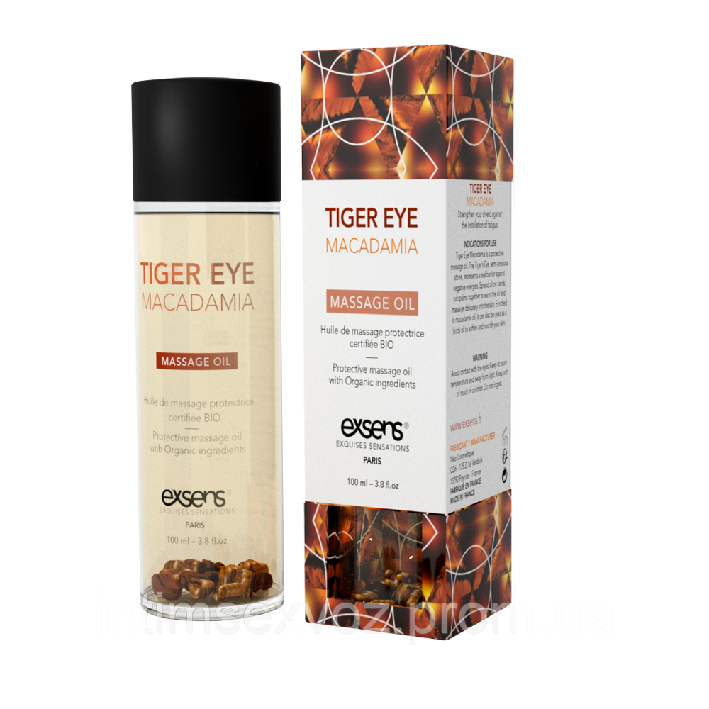 

Массажное масло EXSENS Tiger Eye Macadamia (защита с тигровым глазом) 100мл, натуральное