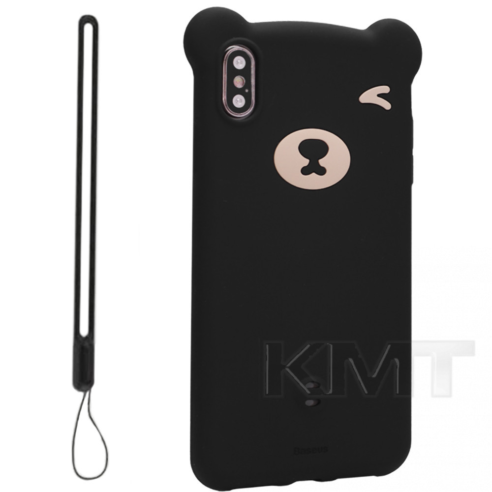 

Baseus Bear Silicone Case — iPhone X ; XS — Black