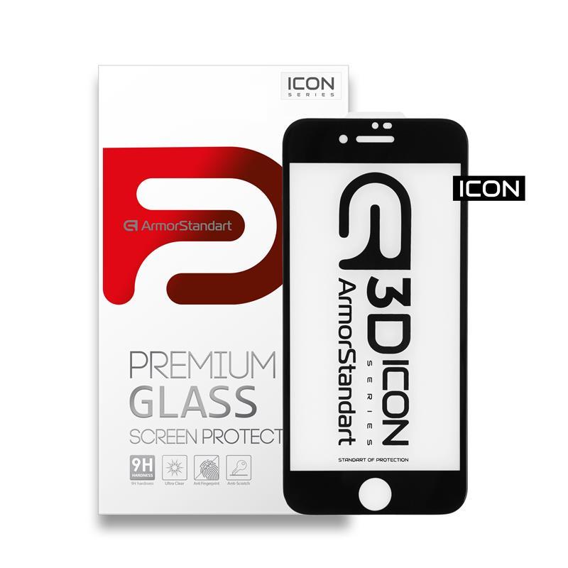 

Защитное стекло Armorstandart Icon для Apple iPhone SE 2020/8/7 Black, 0.33mm, 3D (ARM55980-GI3D-BK)