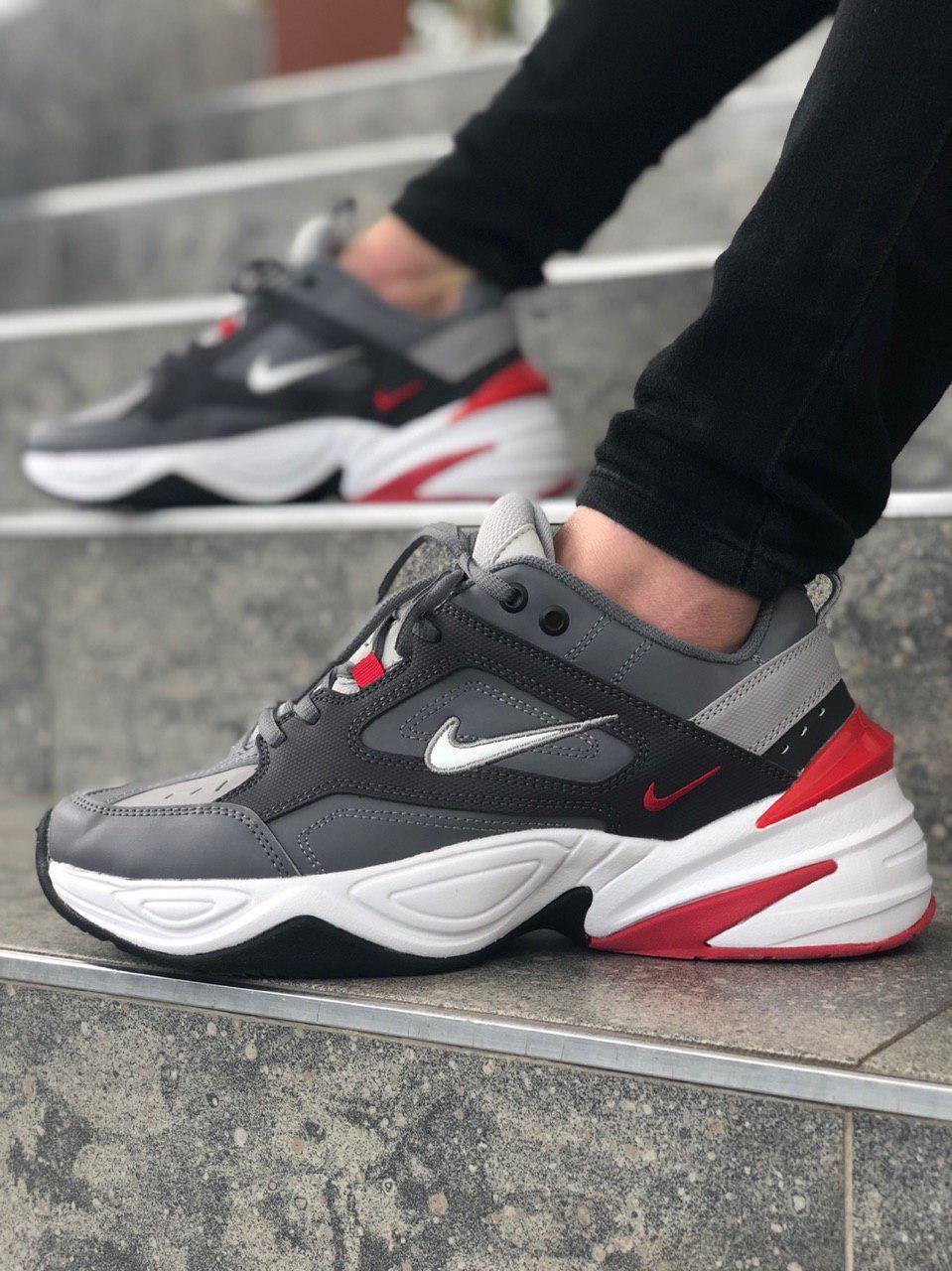 

Мужские кроссовки Nike M2K Tekno Grey Red / Найк М2К Текно Серые Красные 41, Серый