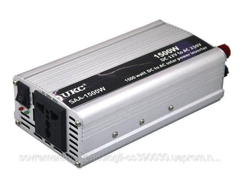 

Инвертор преобразователь напряжения автомобильный UKC 1500W (004886)