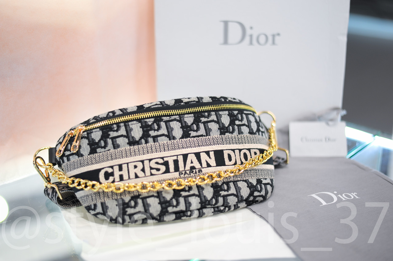 

Сумка женская бананка Christian Dior, Черный