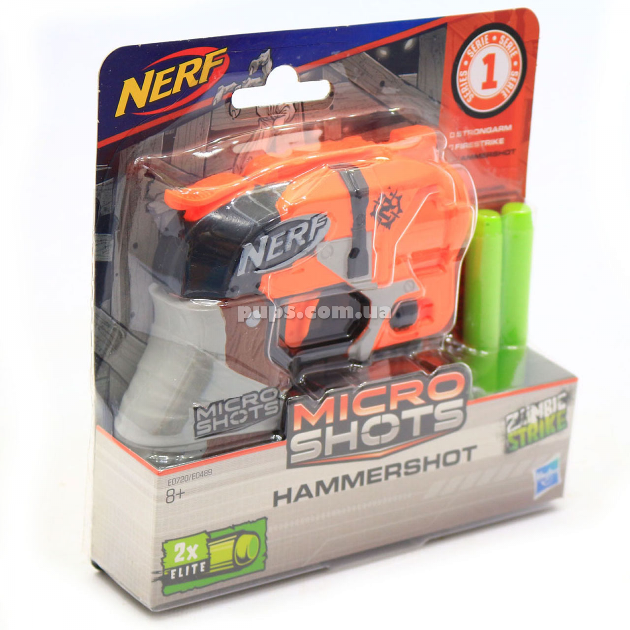 

Бластер Nerf Hammershot Micro Shots Zombie Strike (E0720/E0489)