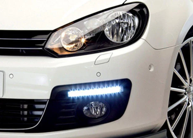

Автомобильная фара ДХО LED DRL - 9-Y-W, с поворотом, угол свечения 120°, фары, фара для автомобиля