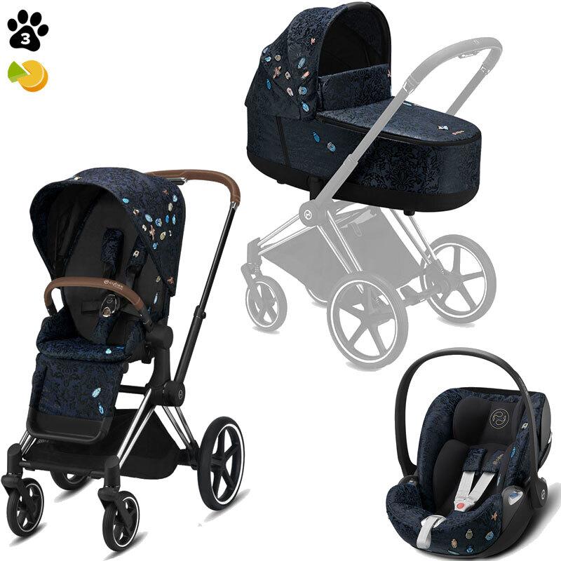 

Коляска Cybex Priam 3 в 1 Jewels of Nature шасси Chrome Brown автокресло Cloud Z-iSize