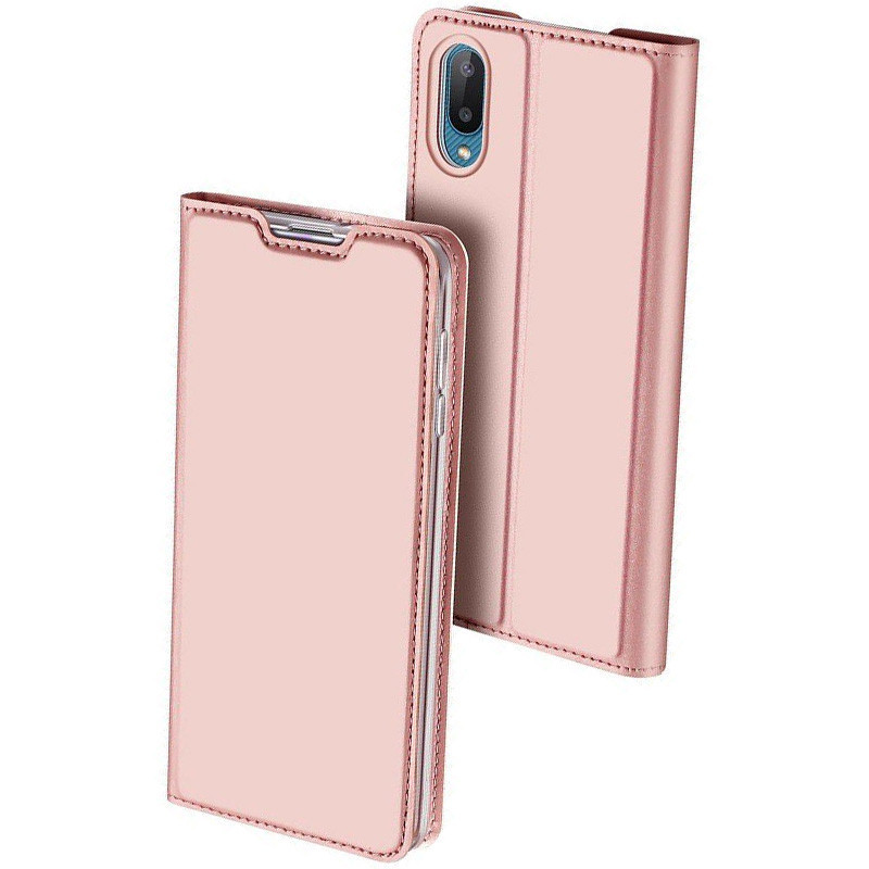 

Чехол-книжка Dux Ducis с карманом для визиток для Samsung Galaxy A02, Rose gold