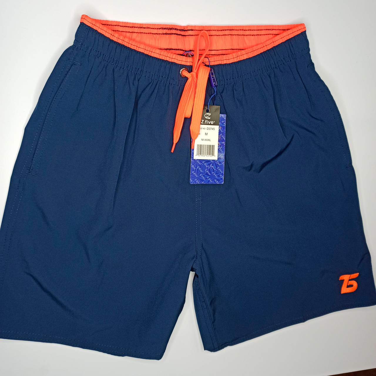 Мужские шорты Z.Five 3745 синие с оранжевым 44  48  размер