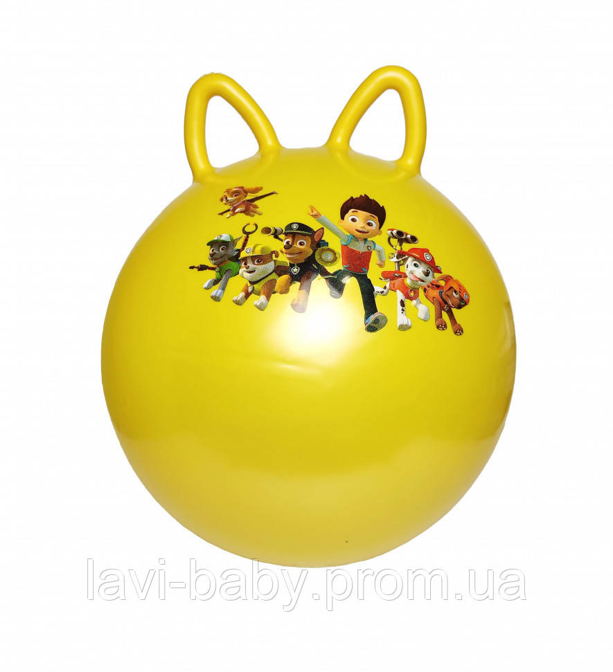 

Мяч для фитнеса MS 1583-1 с ушками (Yellow)