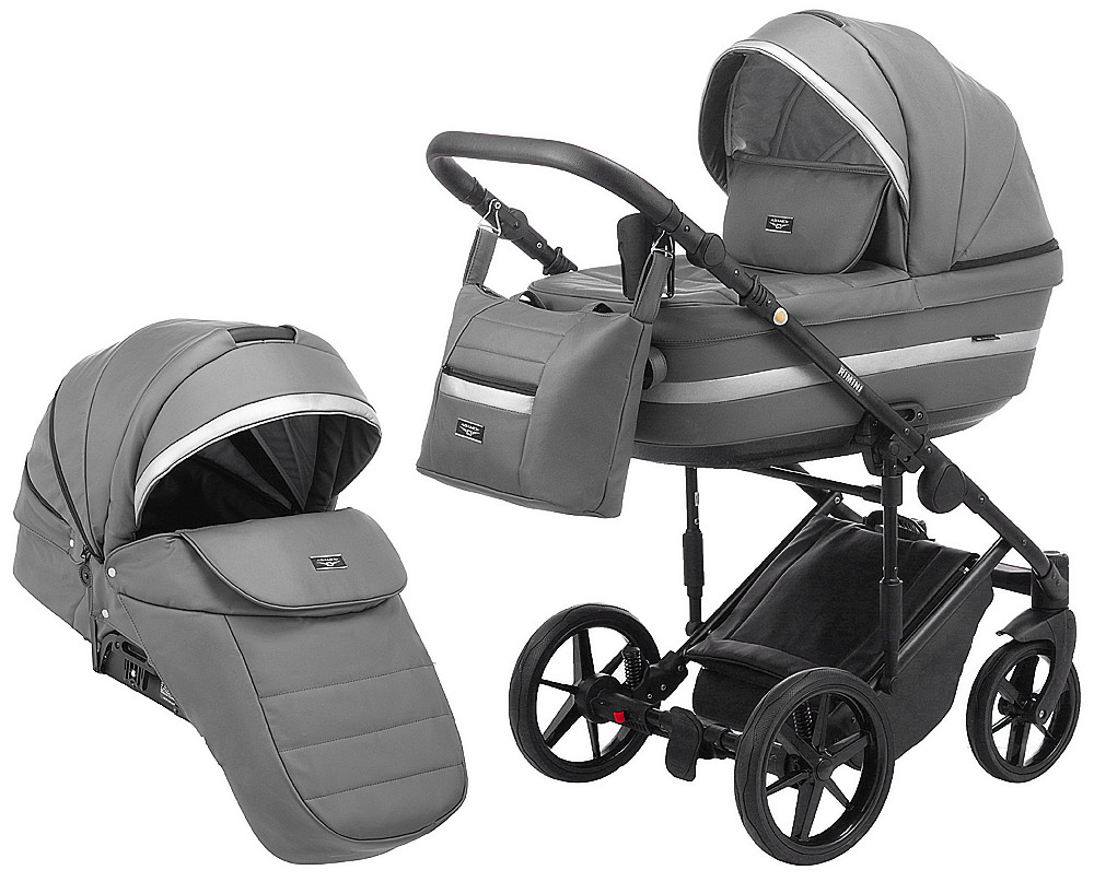 

Коляска 2 в 1 Adamex Rimini ECO кожа 100% RI-209