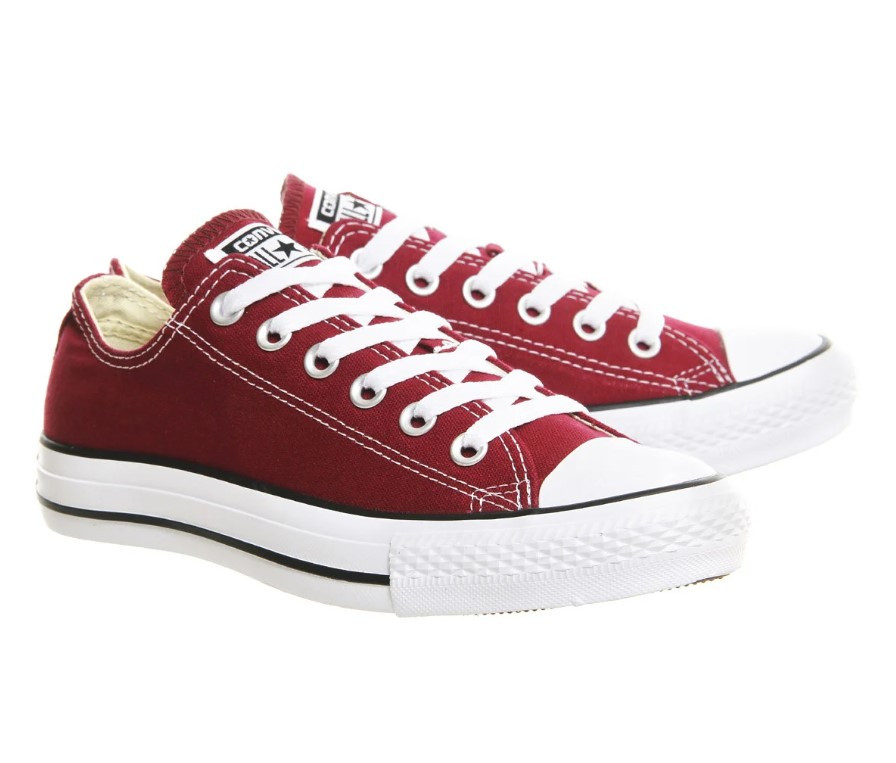 

Кеды конверс низкие Converse Style All Star Maroon Бордовые кеды мужские / кеды женские (40р.), Бордовый