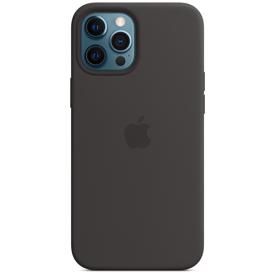 

Чехол Silicone case (AAA) full with Magsafe для Apple iPhone 12 Pro / 12 (6.1"), Черный / black