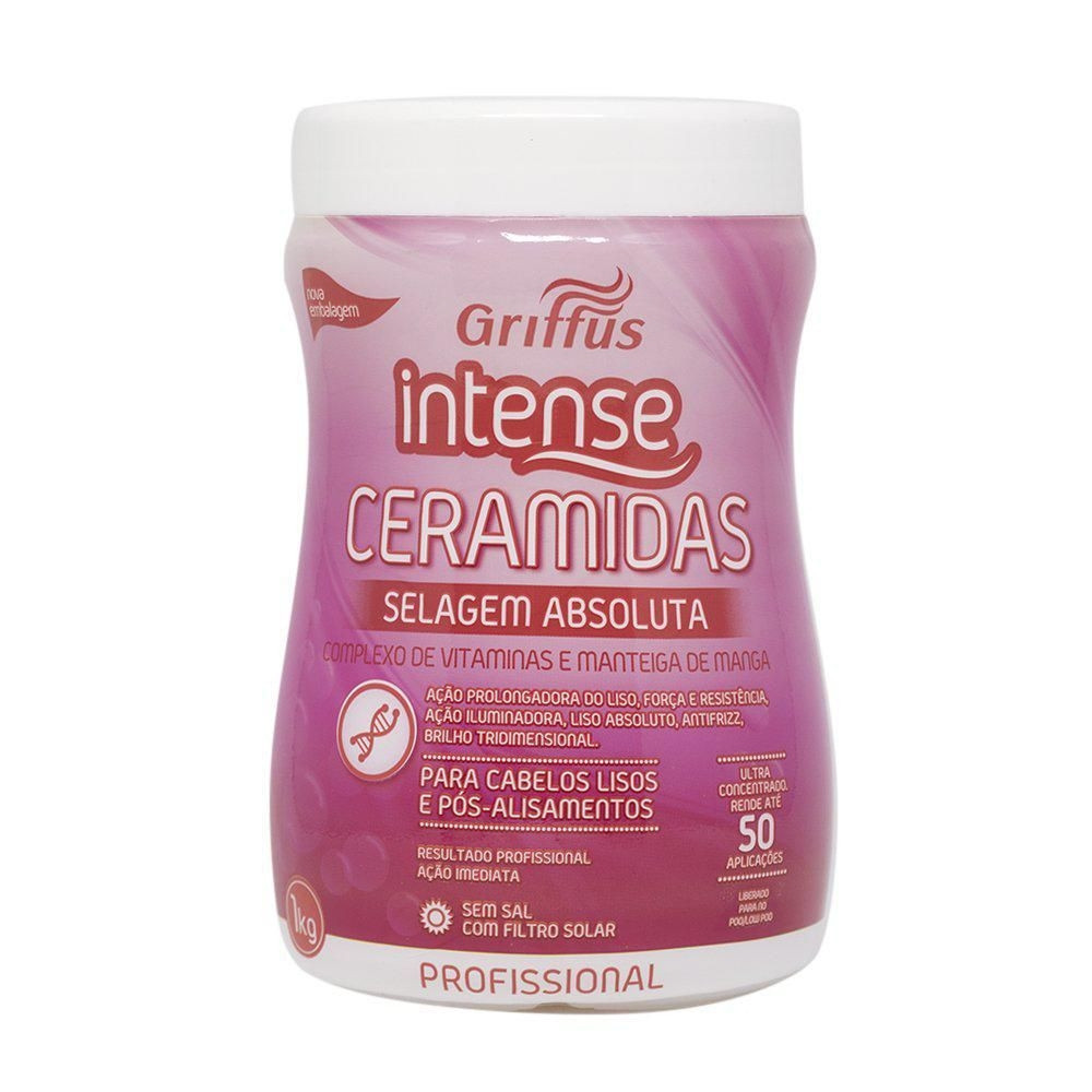 

Маска-сыворотка 2в1 для укрепления и блеска волос Intense Creme Tratamento Oleo de Ceramidas 1000 g