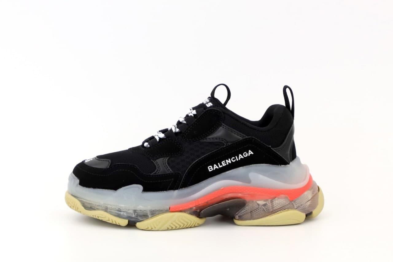 

Женские Кроссовки Balenciaga Triple S Clear Black / Баленсиага Трипл С Черные 37, Черный