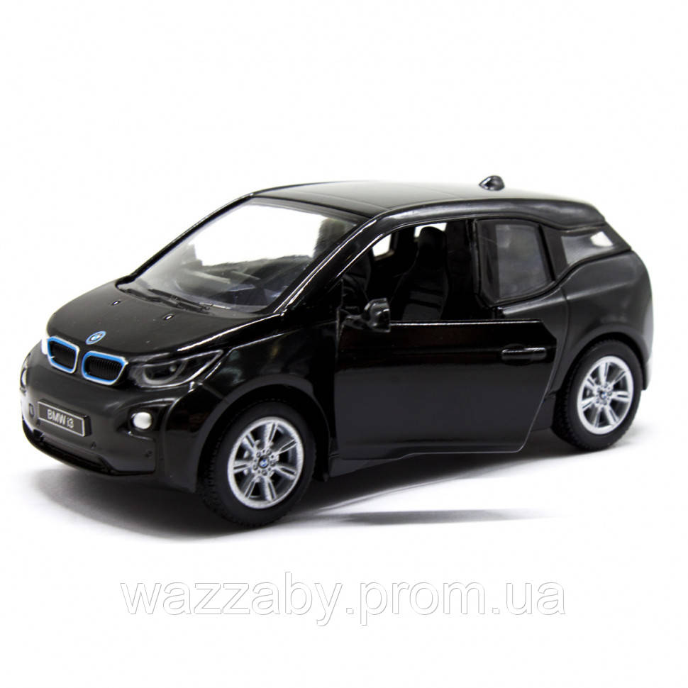 

Коллекционный игрушечный электромобиль BMW i3 KT5380W инерционный (Черный)