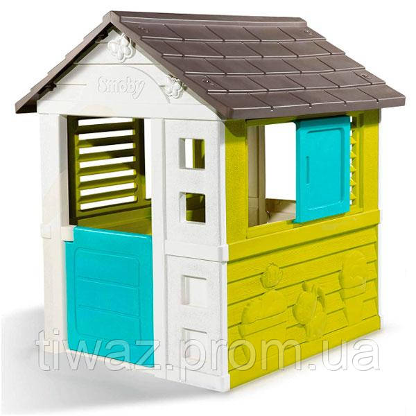 

Smoby Игровой детский домик Радужный со ставнями OL29494