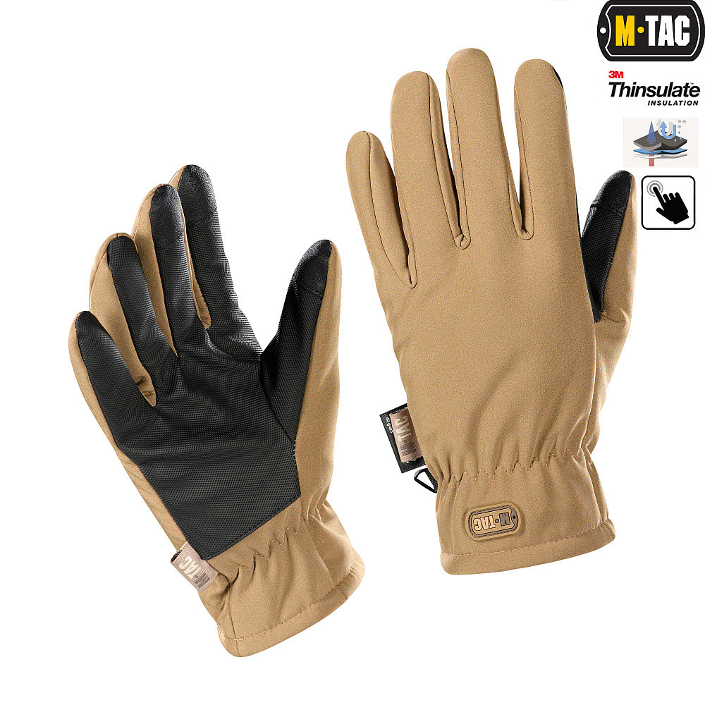 

M-Tac перчатки Soft Shell Thinsulate Coyote Brown XL, Хаки