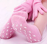 Увлажняющие гелевые носочки для SPA процедур SPA Gel Socks № K12-37| носки для педикюра c маслом жожоба, фото 5