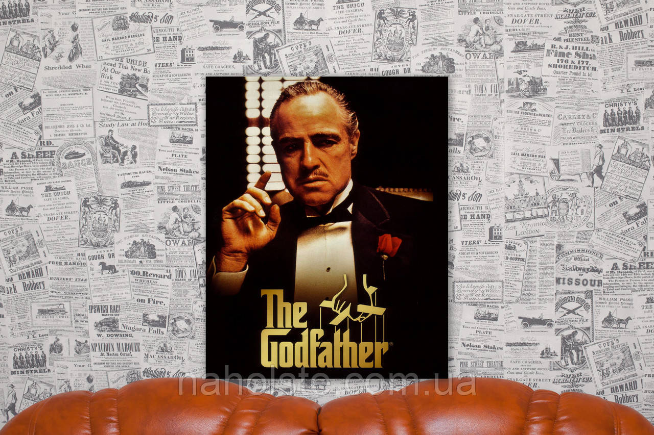 

Крёстный отец. The Godfather. Вито Корлеоне. Марлон Брандо. 50х40 см. Картина на холсте.