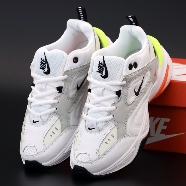 

Женские кроссовки в стиле Nike M2K Tekno, черный, белый, оранжевый, желтый, Вьетнам 38, Разные цвета