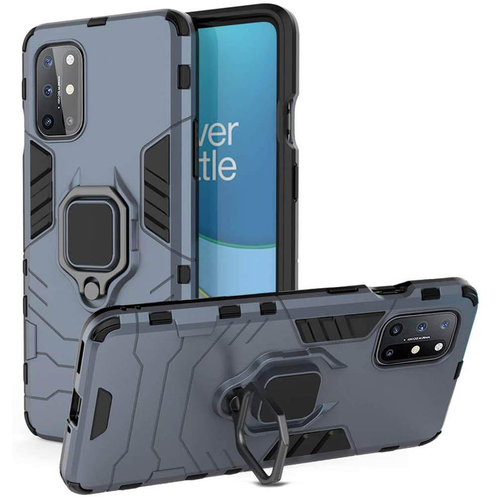 

Чехол накладка Ricco Black Panther Armor для OnePlus 8T темно-синий