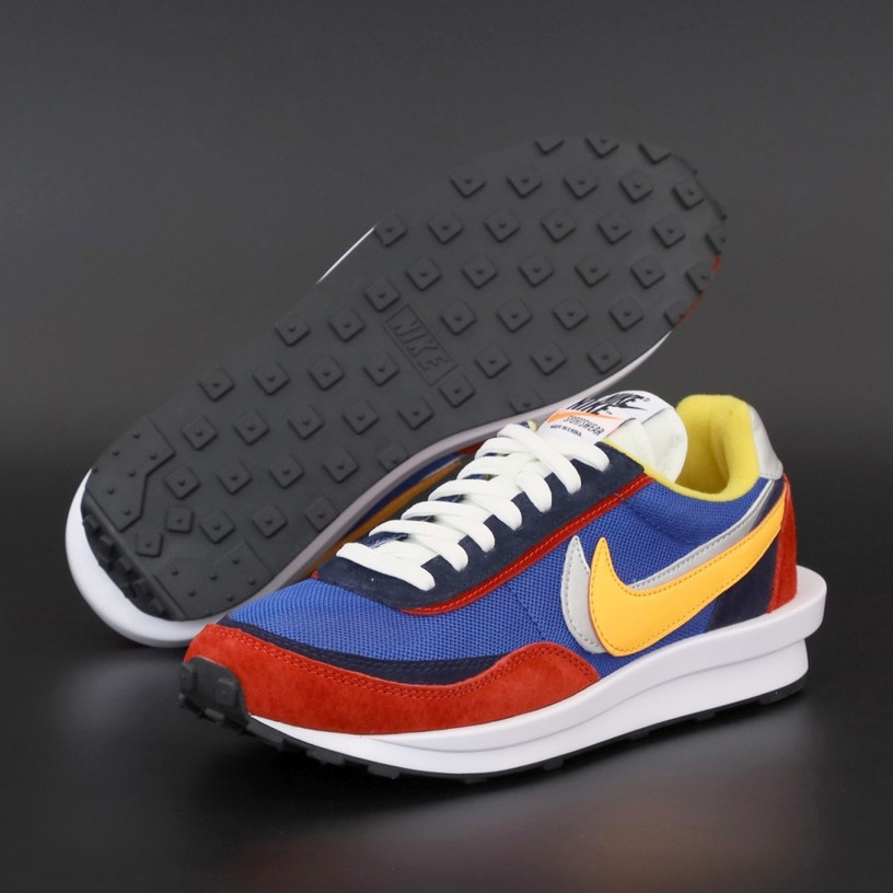 

Мужские кроссовки Nike LD Waffle Sacai, синий, красный, желтый, Вьетнам 45, Разные цвета