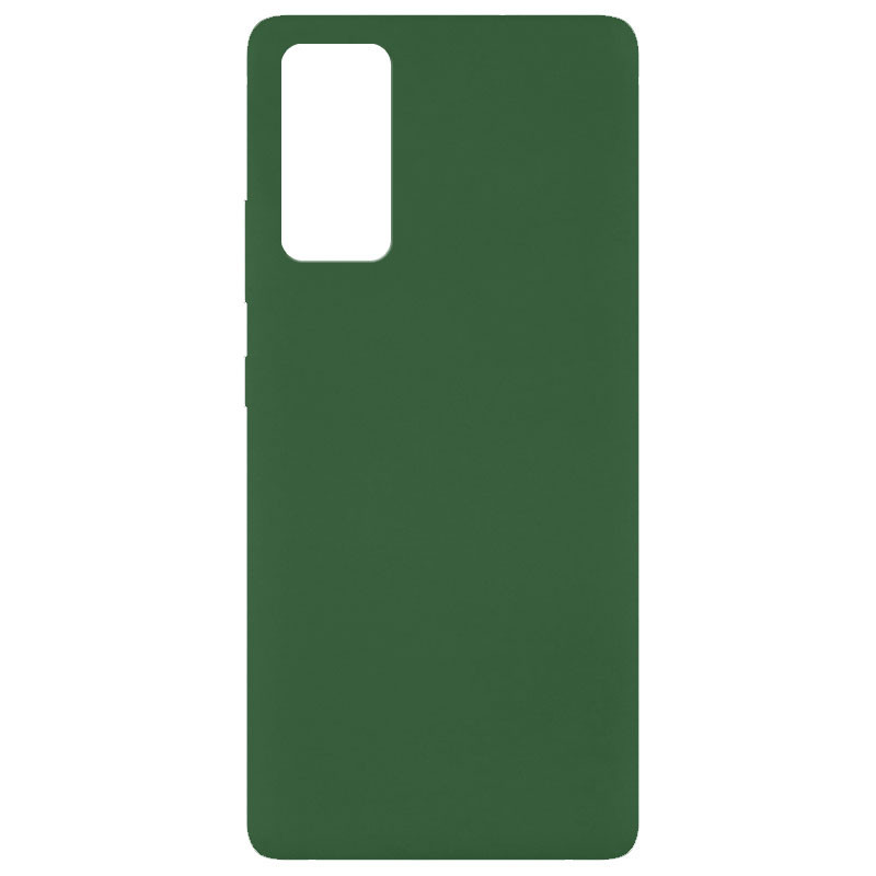 

Чехол Silicone Cover Full without Logo (A) для Samsung Galaxy S20 FE, Зеленый / dark green