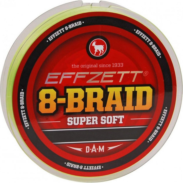 

Шнур рыболовный DAM Effzett 8-Braid 125 м 0.25 мм 22.7 кг Yellow, Желтый