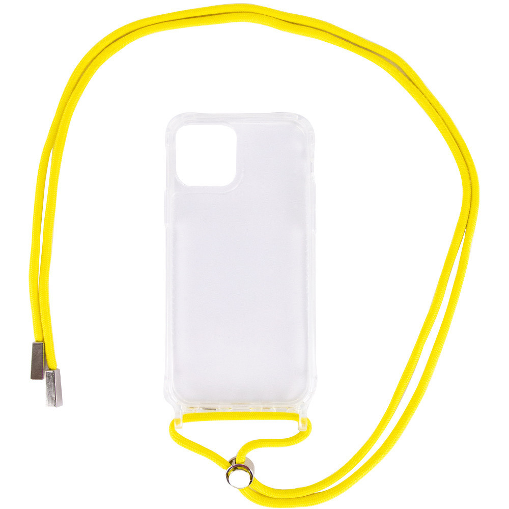 

Чехол TPU Crossbody Transparent для Apple iPhone 11 (6.1") Желтый