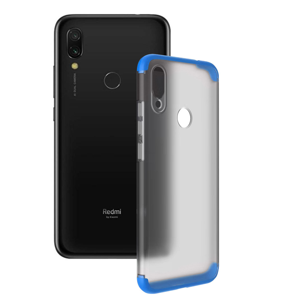 

Матовая PC накладка GKK LikGus 360 градусов для Xiaomi Redmi 7 Синий