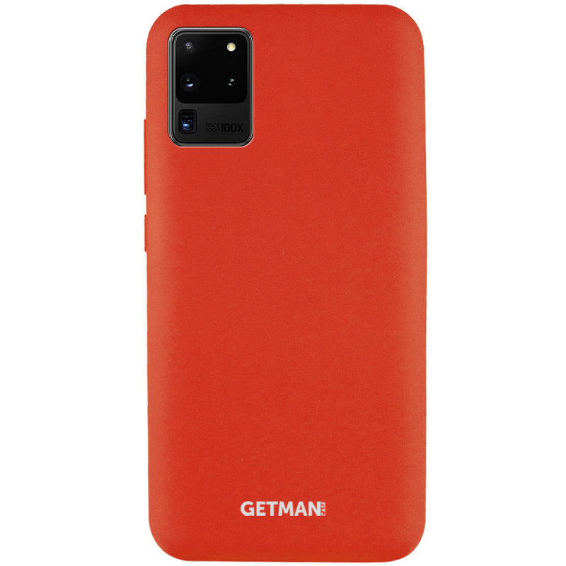 

Чехол Silicone Cover GETMAN for Magnet для Samsung Galaxy S20 Ultra Красный / Red