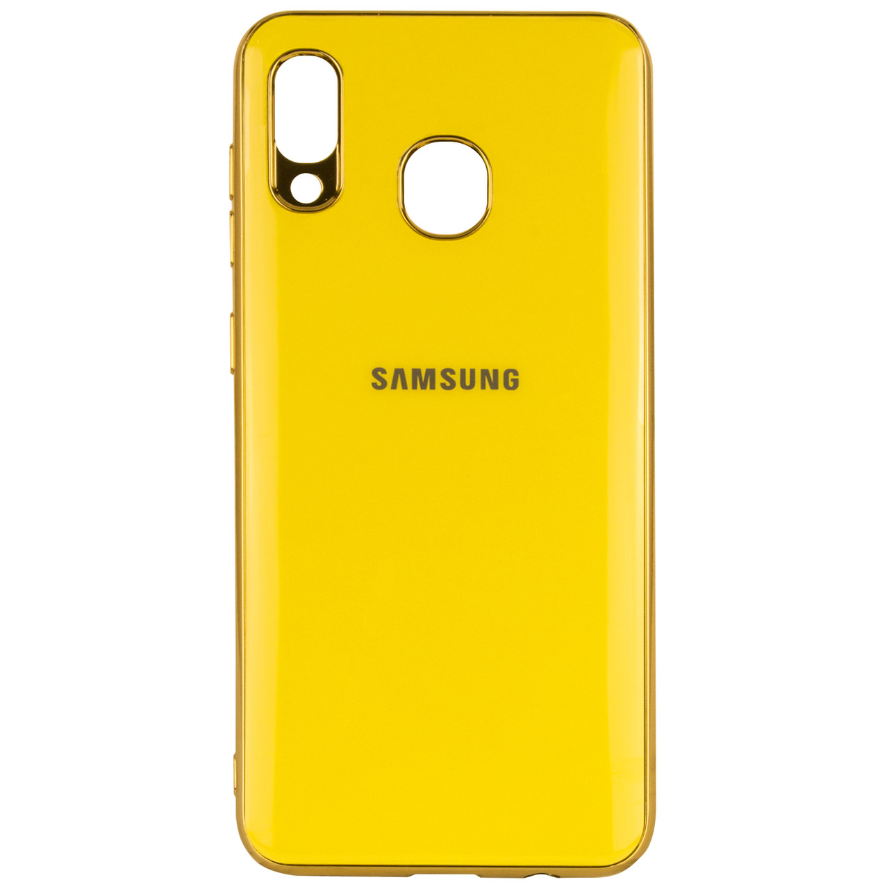 

TPU чехол GLOSSY LOGO для Samsung Galaxy A20 / A30, Желтый