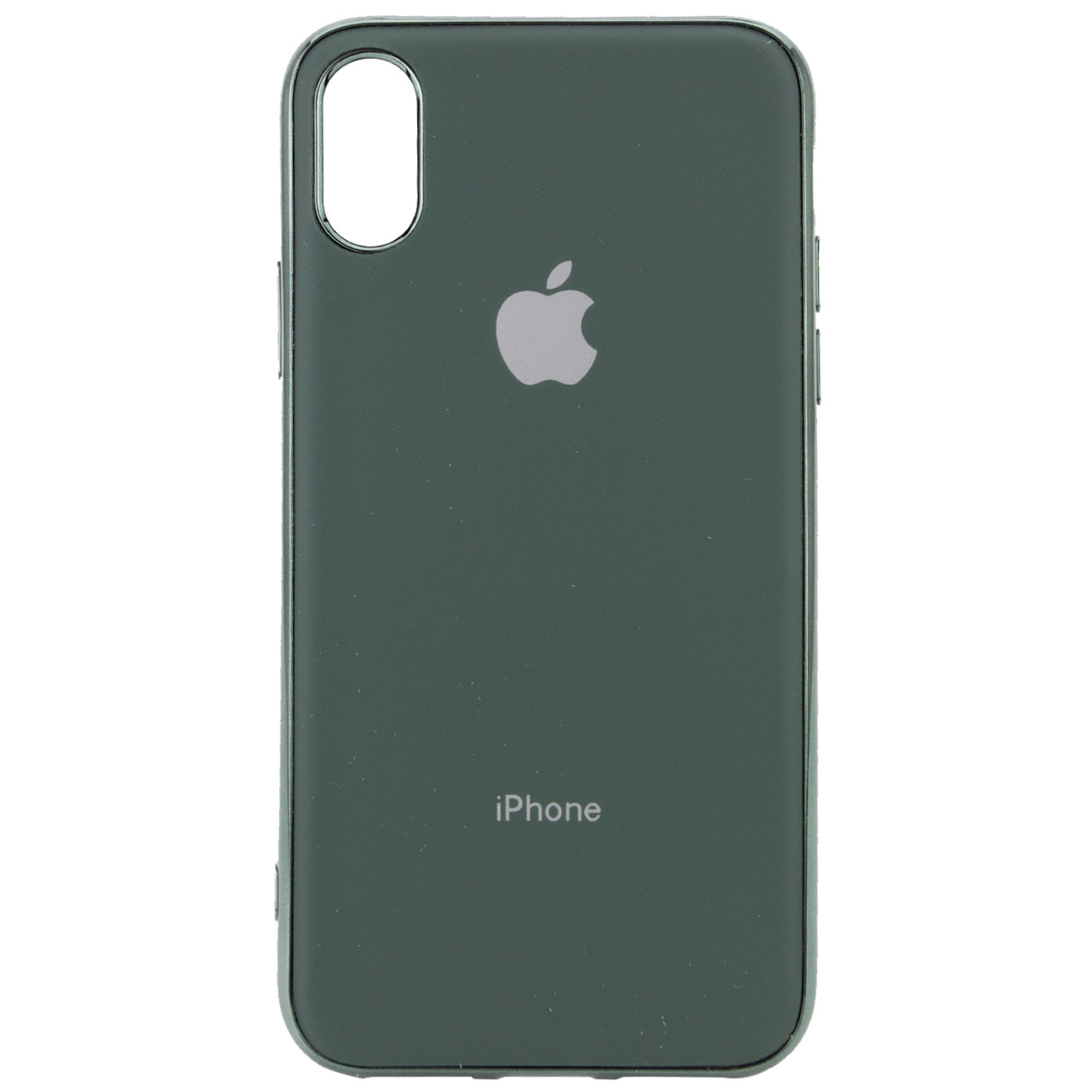 

TPU чехол Matte LOGO для Apple iPhone XS Max (6.5"), Зеленый / dark green