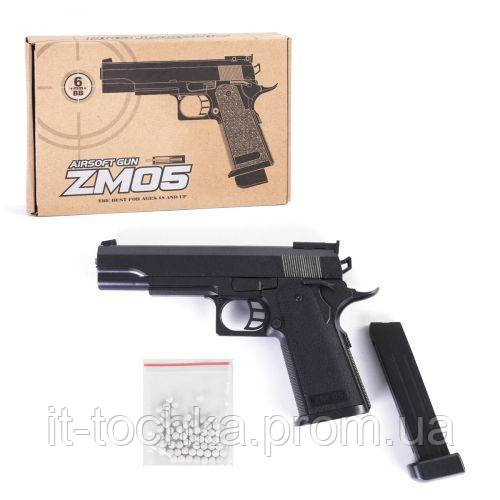 

Игрушечный пистолет металлический с пульками cyma zm21 игрушка