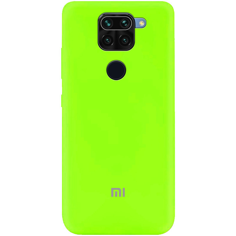 

Чехол Silicone Cover My Color Full Protective (A) для Xiaomi Redmi Note 9 / Redmi 10X, Салатовый / neon green