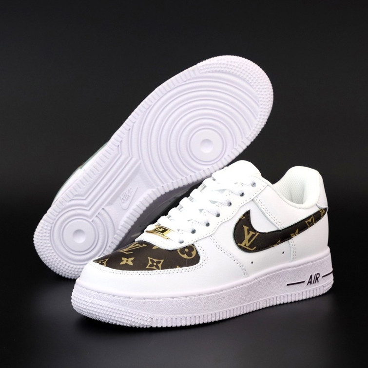 

Женские кроссовки в стиле Nike Air Force 1 Low x LV, кожа, белый, Вьетнам 40