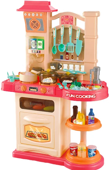 

Детская интерактивная кухня Bozhi Toys Fun Cooking с водой и холодным паром розовая 838