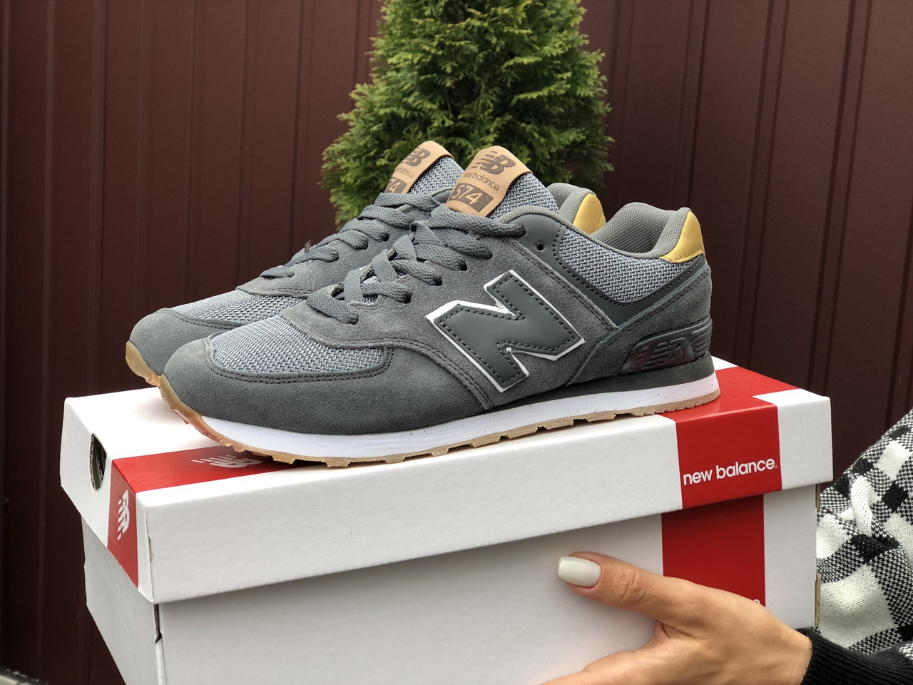 

Женские (подростковые) кроссовки New Balance 574,серые, Серый