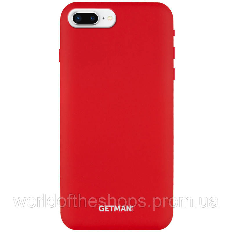 

Чехол Silicone Case GETMAN for Magnet для Apple iPhone 7 plus / 8 plus (5.5"), Красный / red