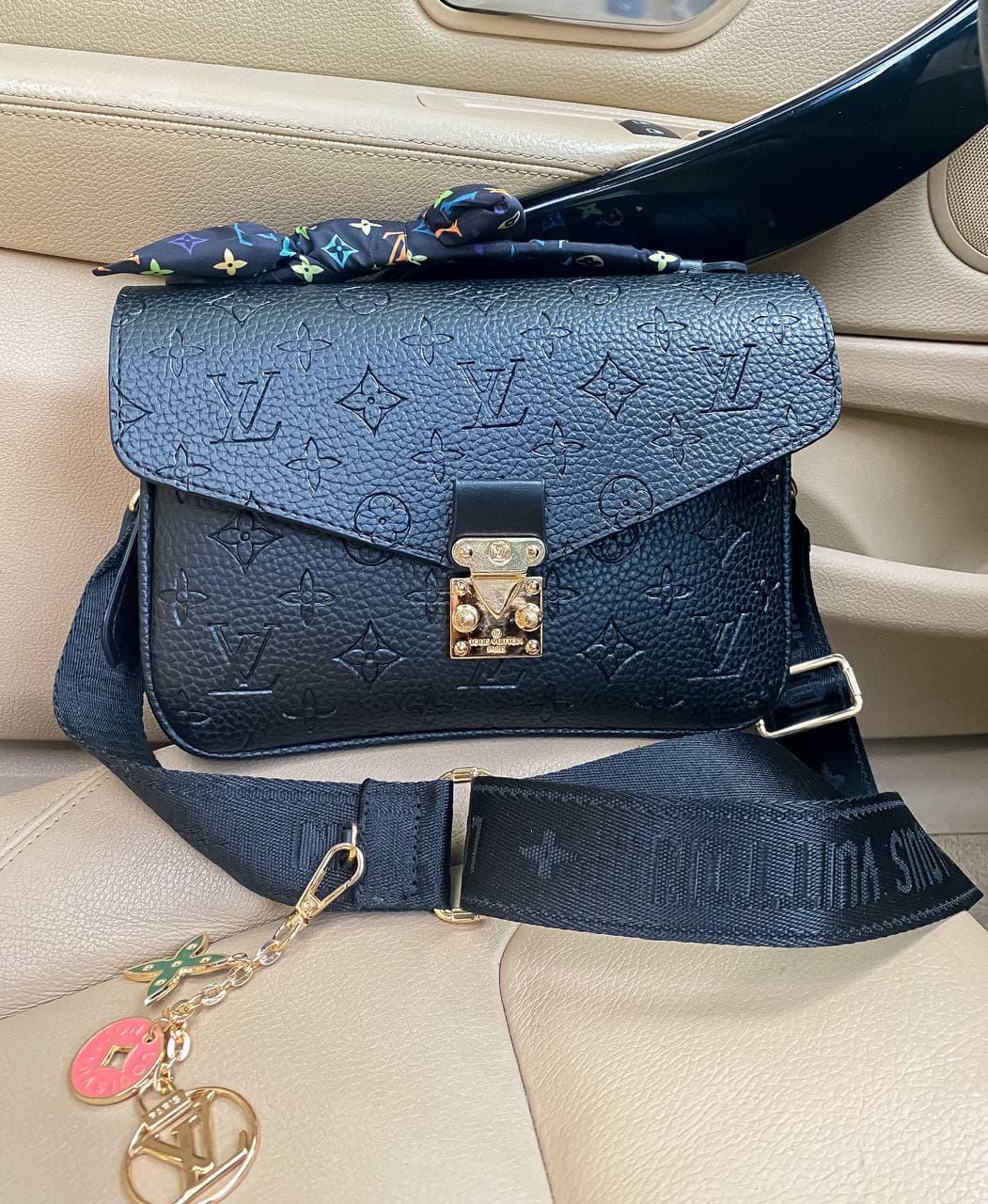 

Женская сумка Louis Vuitton Pochette Metis Black | Клатч кросс боди Луи Витон Почете Метис Черный