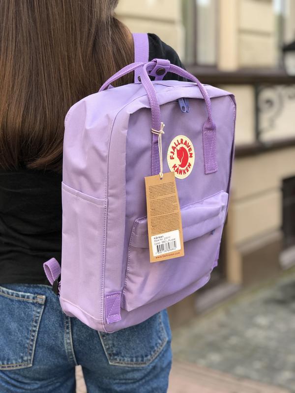 

Стильный рюкзак Fjallraven Kanken сиреневый/ Канкен портфель для школы и на каждый день