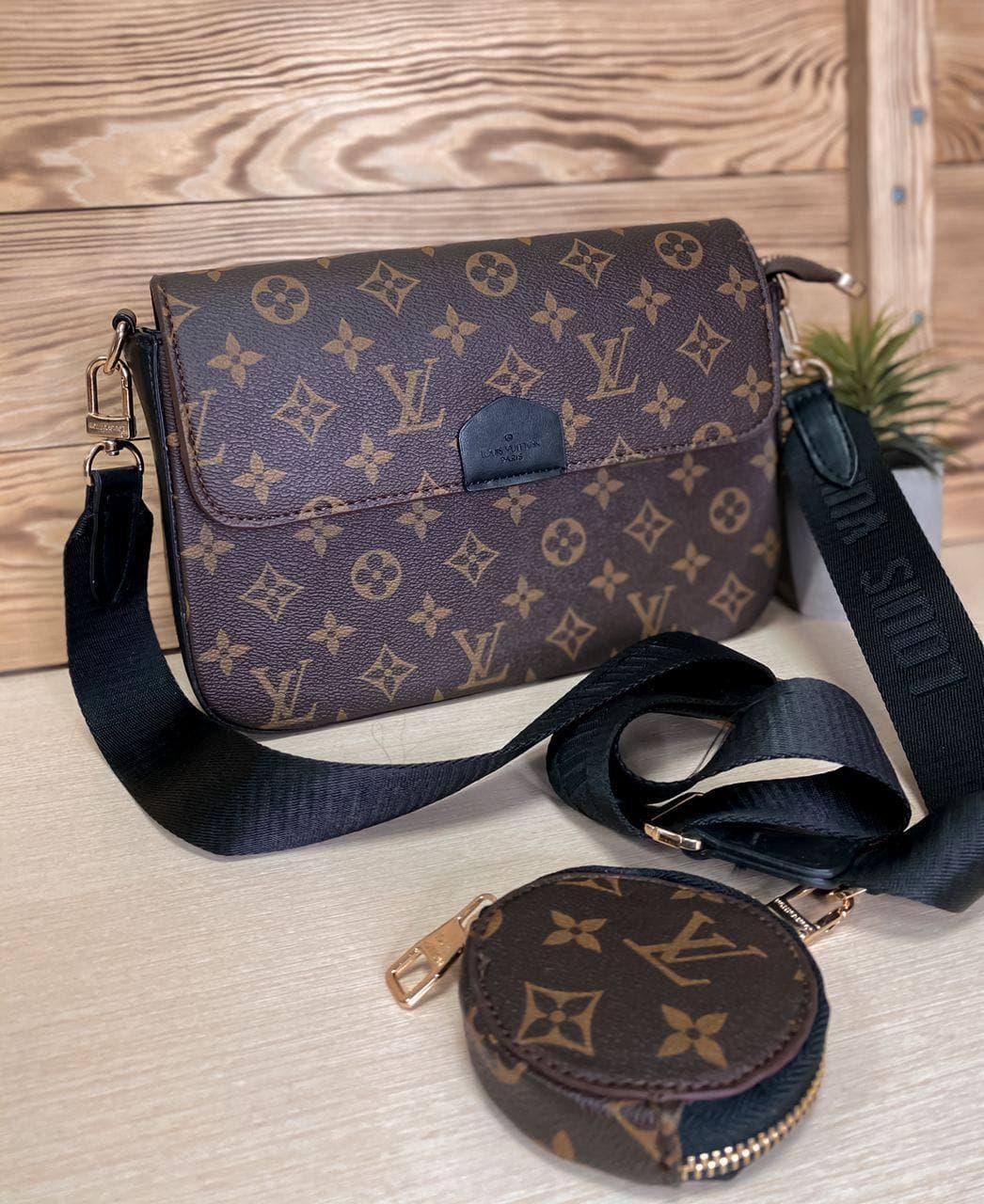 

Женская сумка Louis Vuitton Pochette Brown | Клатч кросс боди Луи Витон Почете Коричневый